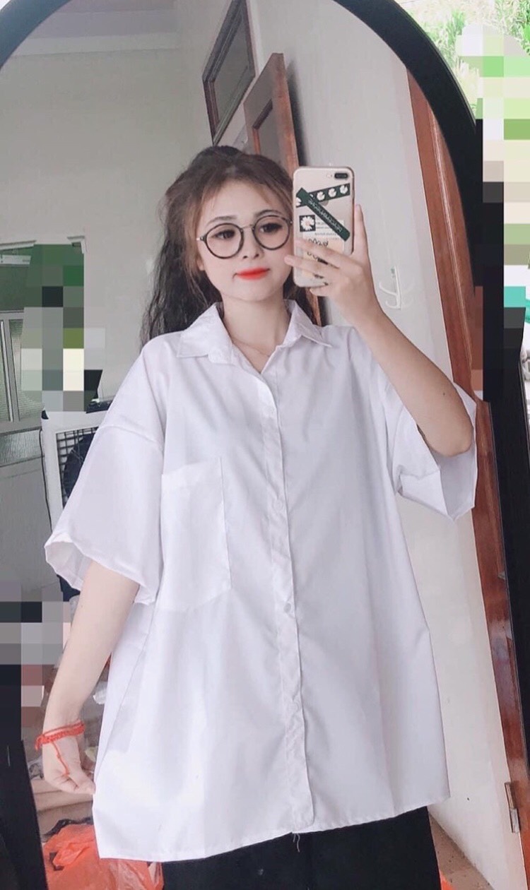 Sơ mi trắng đi học, đi chơi [ SM TÚI TRẮNG ]