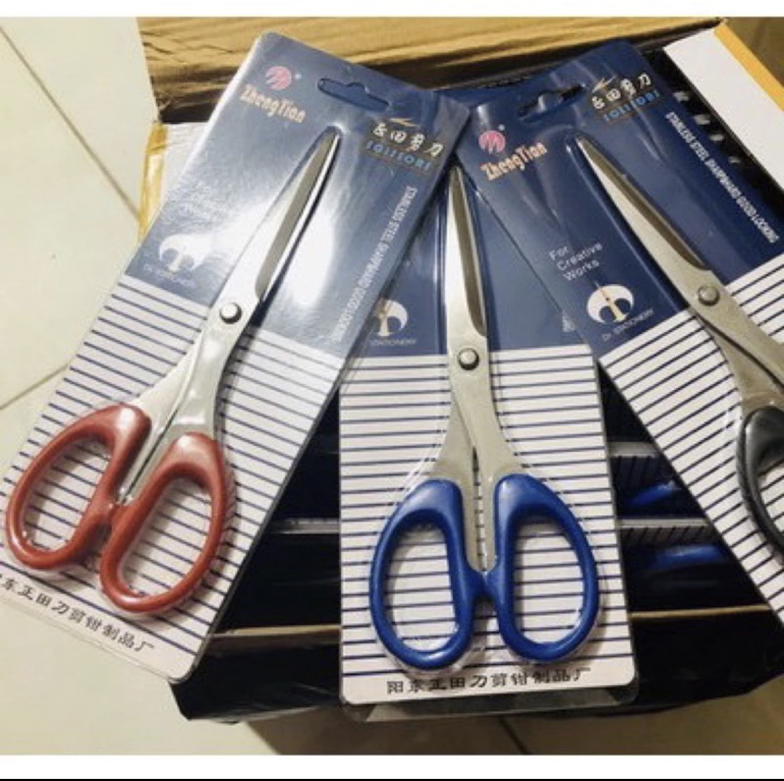 Kéo cắt giấy kéo văn phòng size trung 16cm