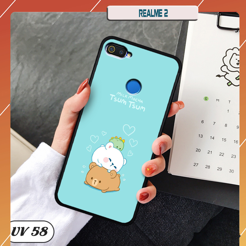 Ốp điện thoại REALME 2 - lưng nhám viền dẻo
