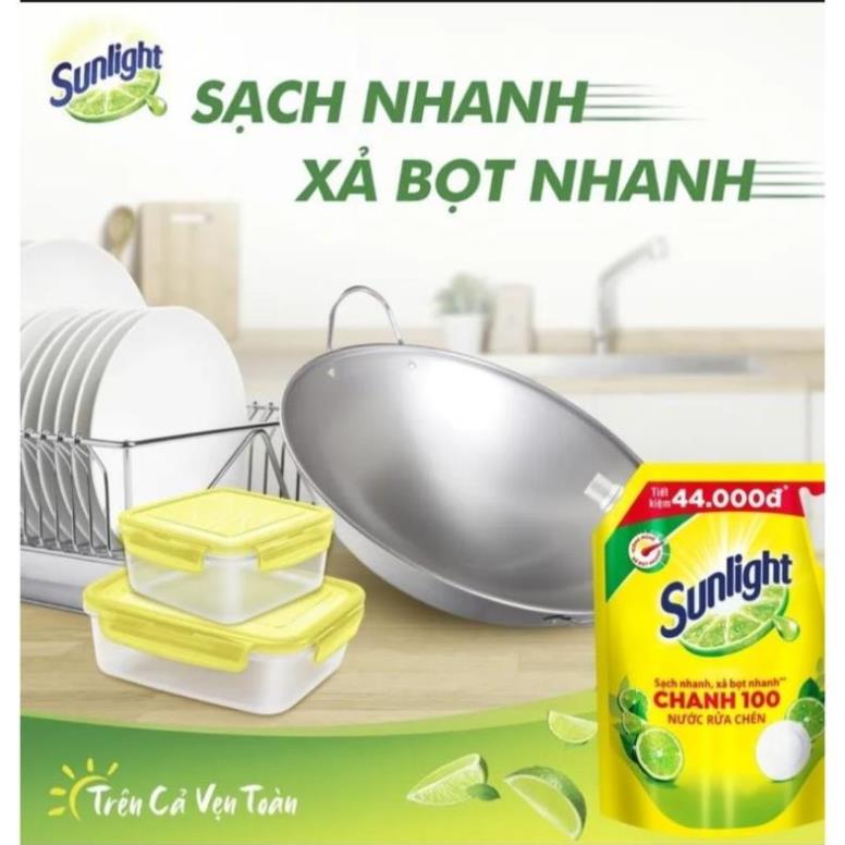 Nước Rửa Chén Bát Sunlight Chanh 100 (3.5Kg)