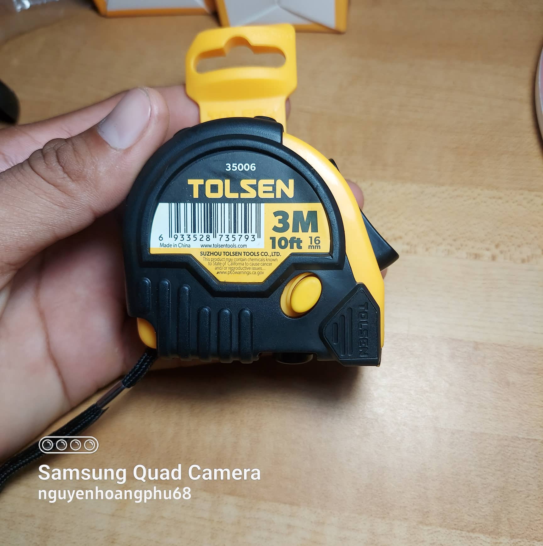 Thước cuộn thước kéo vỏ bọc cao su tolsen