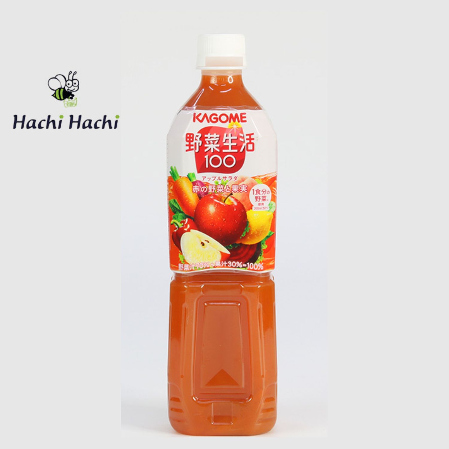 Nước ép rau củ quả nguyên chất Kagome Apple Salad 720ml - Hachi Hachi Japan Shop