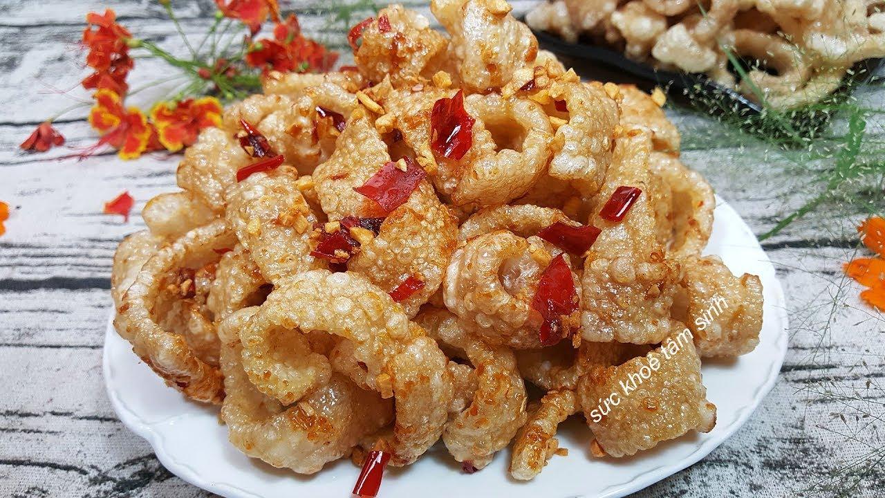 Da heo chiên giòn nước mắm tỏi ớt