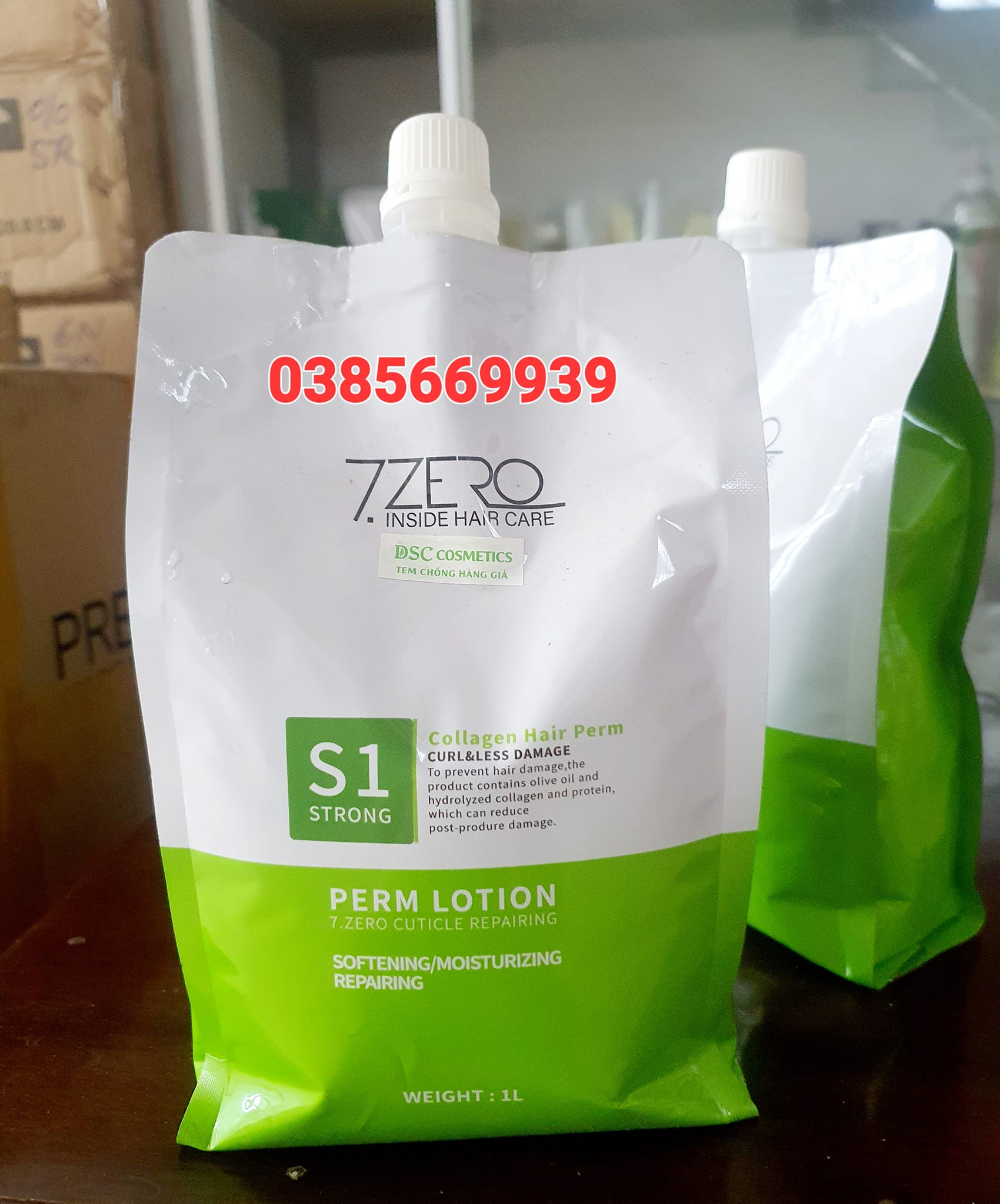 KEM DUỖI UỐN TÓC THƠM 𝗦𝗘𝗩𝗘𝗡 𝗭𝗘𝗥𝗢 ĐỘ DƯỠNG CHẤT CAO, SIÊU BÓNG .SIÊU THẲNG  1000ML