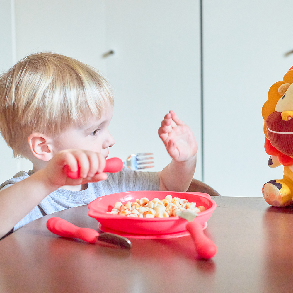 Bộ thìa nĩa ăn dặm cho bé Easy Grip Marcus & Marcus, từ 3 tuổi - Marcus
