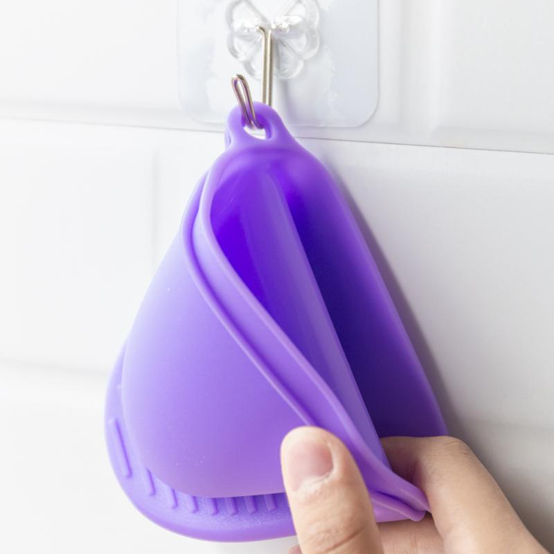 Giúp Silicone Cách Nhiệt Cao Su Bọc Ngón Tay Chống Nóng Chống Trượt Chịu Nhiệt Cao Lò Nướng Lò Vi Sóng, Thiết Bị Đầu Cuối Nồi Đất Kẹp Bát Lấy Tấm Đệm Tay