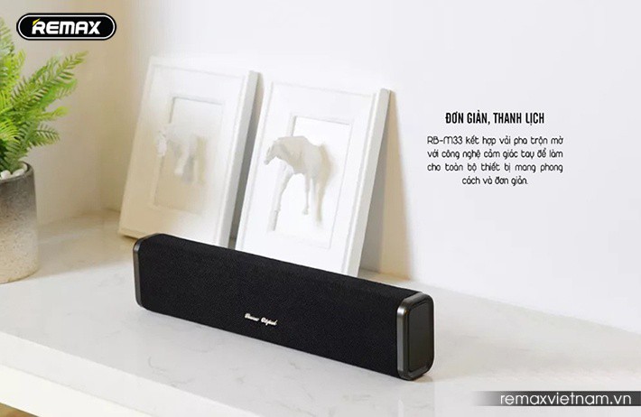 [HCM]Loa Bluetooth Soundbar Mini REMAX RB-M33 Fabric Series - Phân Phối bởi Android World