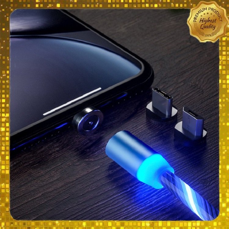 Dây Sạc Cực Nhanh Iphone TypeC Phát Sáng - Cáp Sạc Lightning, Micro USB Có Đèn Led