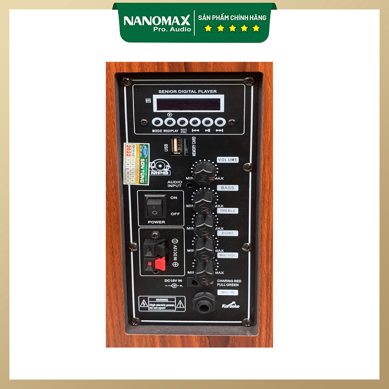 Pull speakers karaoke cheap | speaker pull nanomax 8b capacity 100W | speaker pull 2 tấc bass 20 bundles 1 microphone singing karaoke premium ER9