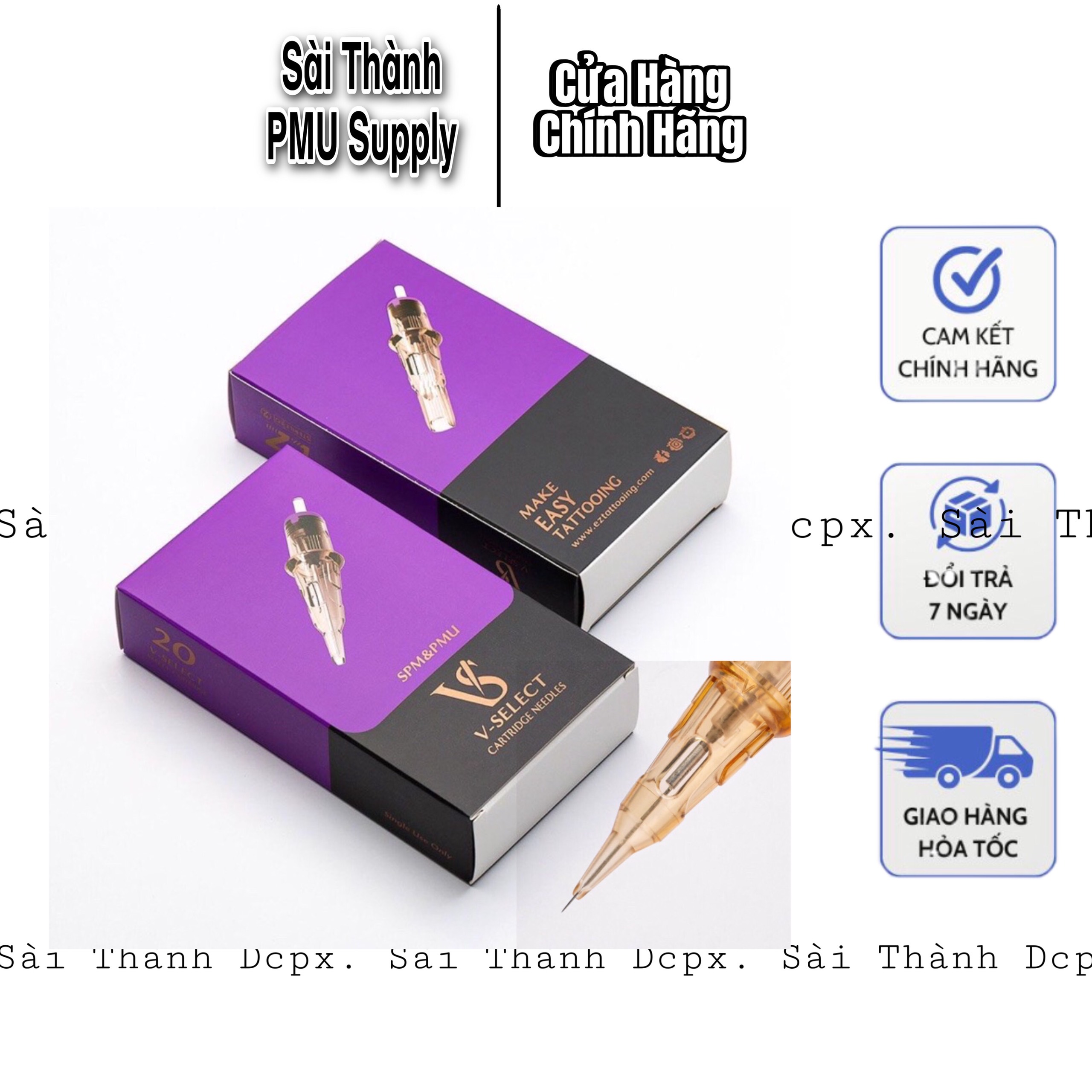 Kim pen vs v-select, kim đạn phù hợp tất cả các máy pen phun xăm