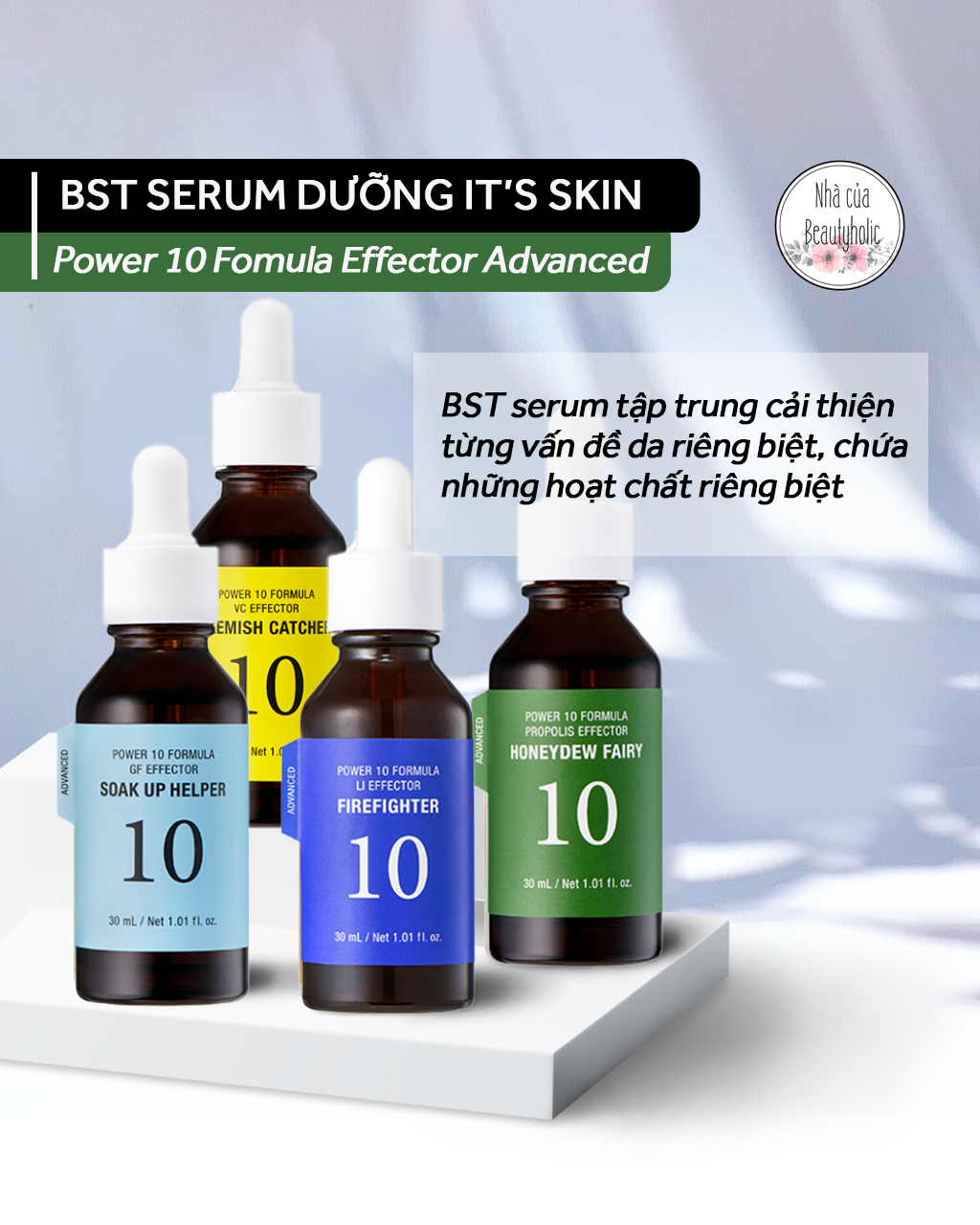 [Nhacuabeautyholic] Bộ sưu tập serum IT'S SKIN POWER 10 FORMULA EFFECTOR 30ml