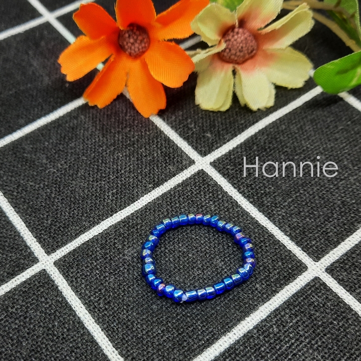 Nhẫn nữ hạt cườm handmadeđơn giản (Đỏ/Trắng/Xanh lá/Xanh biển/Xanh tím/Peacock)