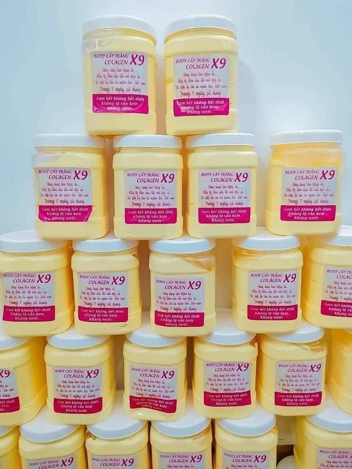 Kem body cấy trắng Collagen X9