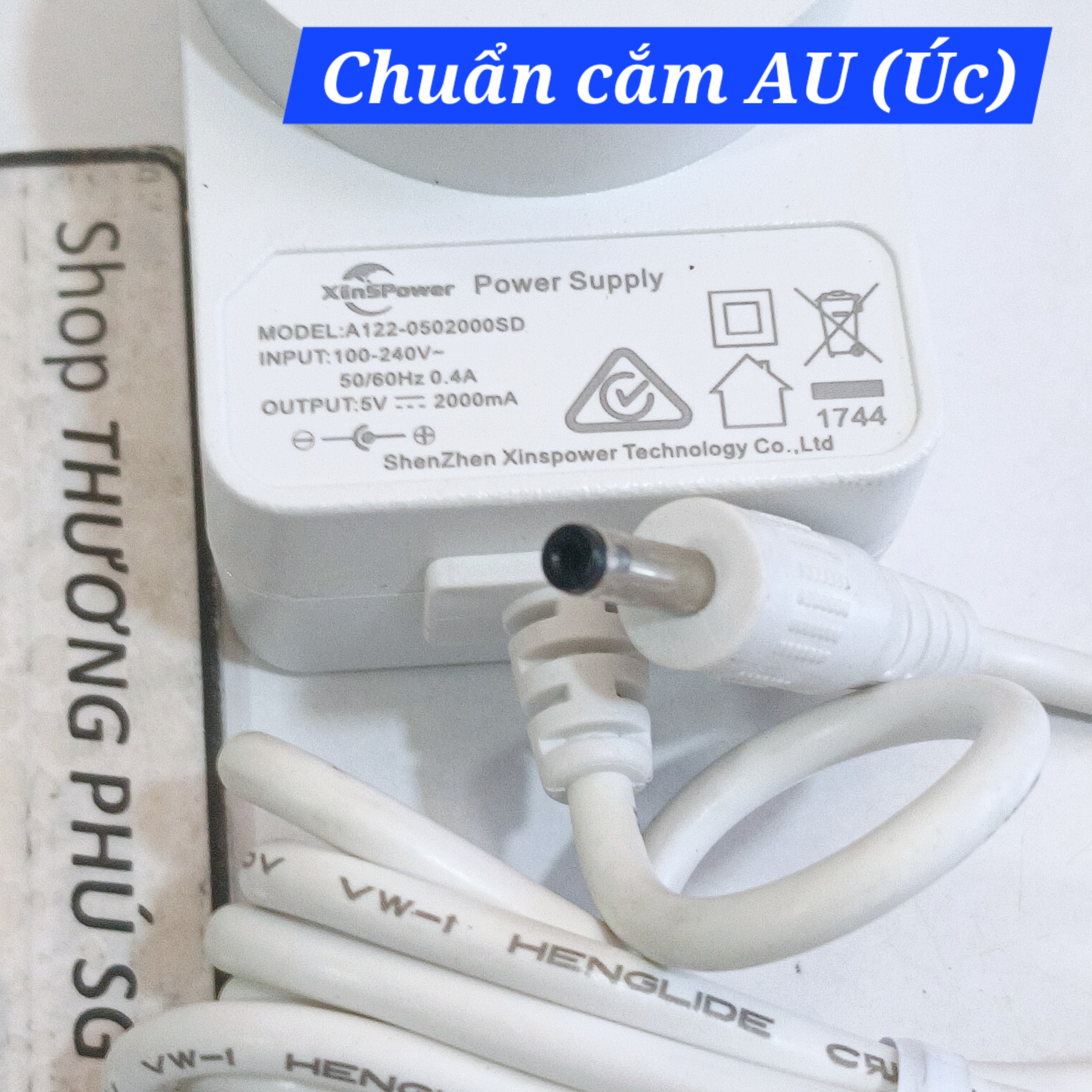 Nguồn Adapter DC 5V - 2A (Đầu 3.5mm X 1.35mm) (Nhiều hiệu khác nhau)