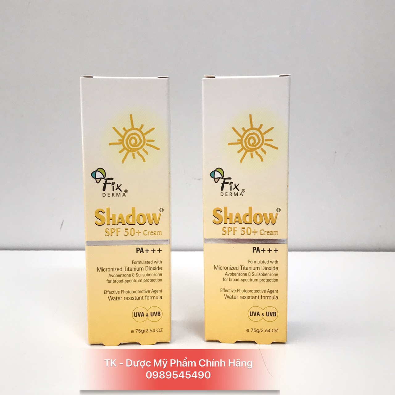 Kem chống nắng fixderma shadow spf 50+ - 75g