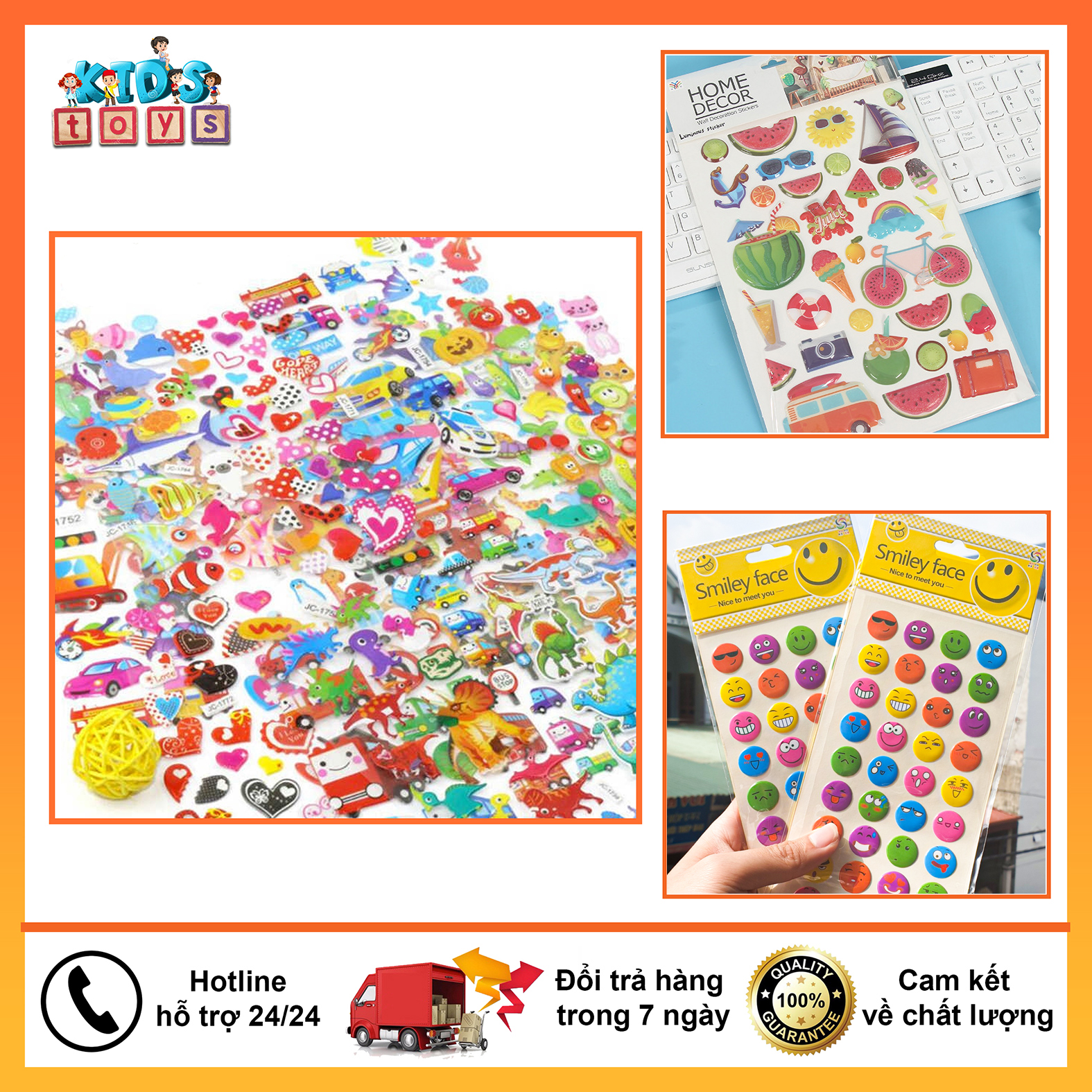 Sticker 3D công chúa cho bé