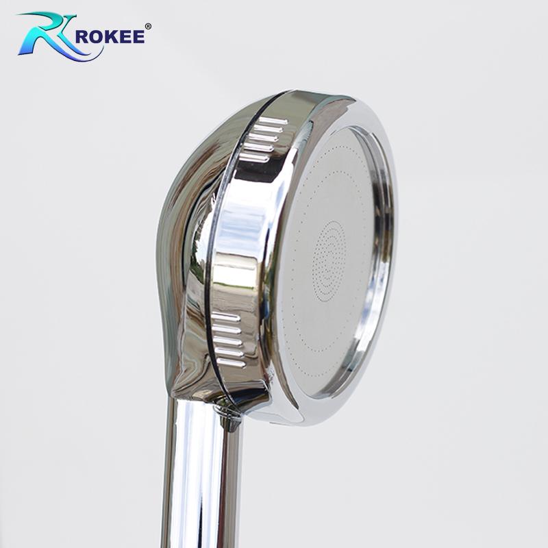 Bộ tay sen tắm tăng áp Rokee - DL028 (Trắng bạc)