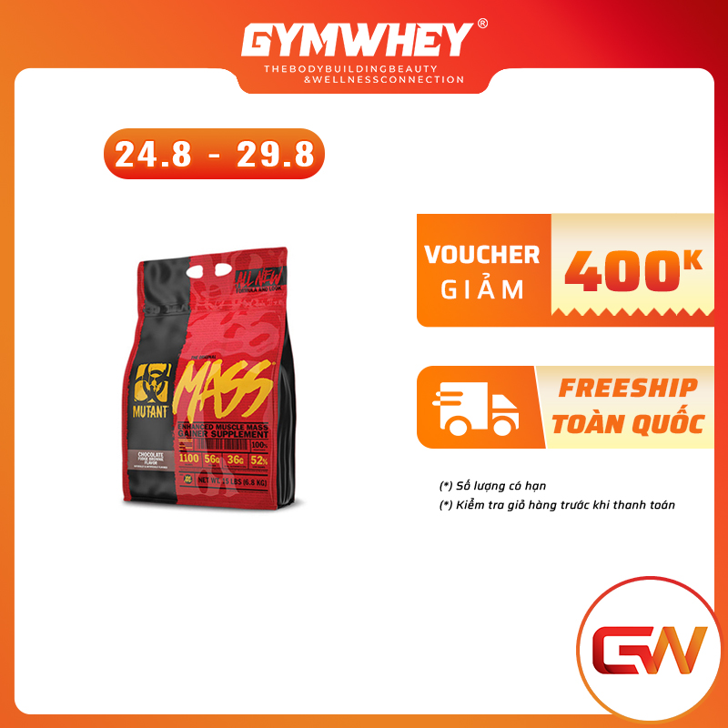 Sữa Tăng Cân Nhanh MUTANT MASS 15 LBS (6.8 kg)