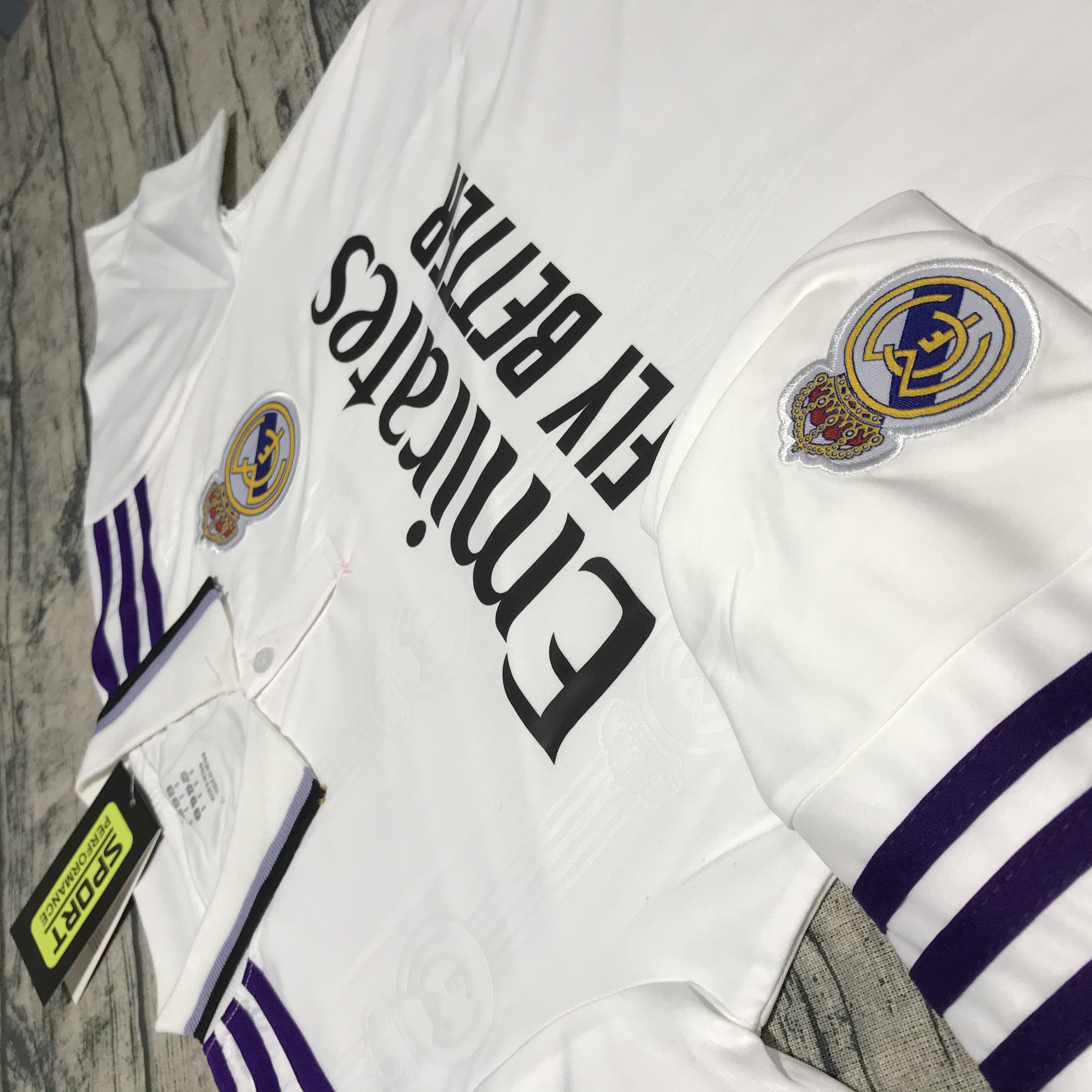 Áo Bóng Đá CLB Real Madrid-Trắng -Thun Thái Cao Cấp