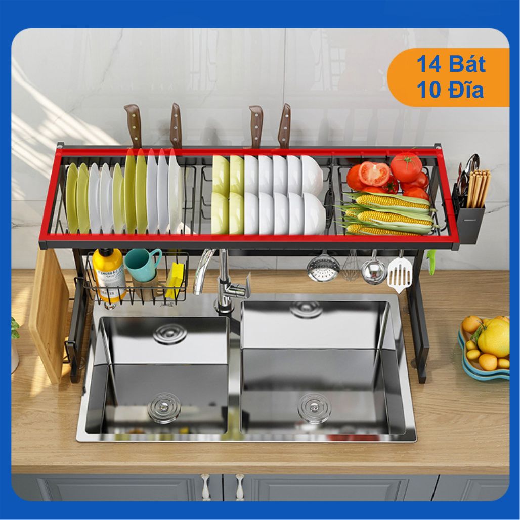 Kệ để bát đĩa chén cao cấp (Loại 65cm).