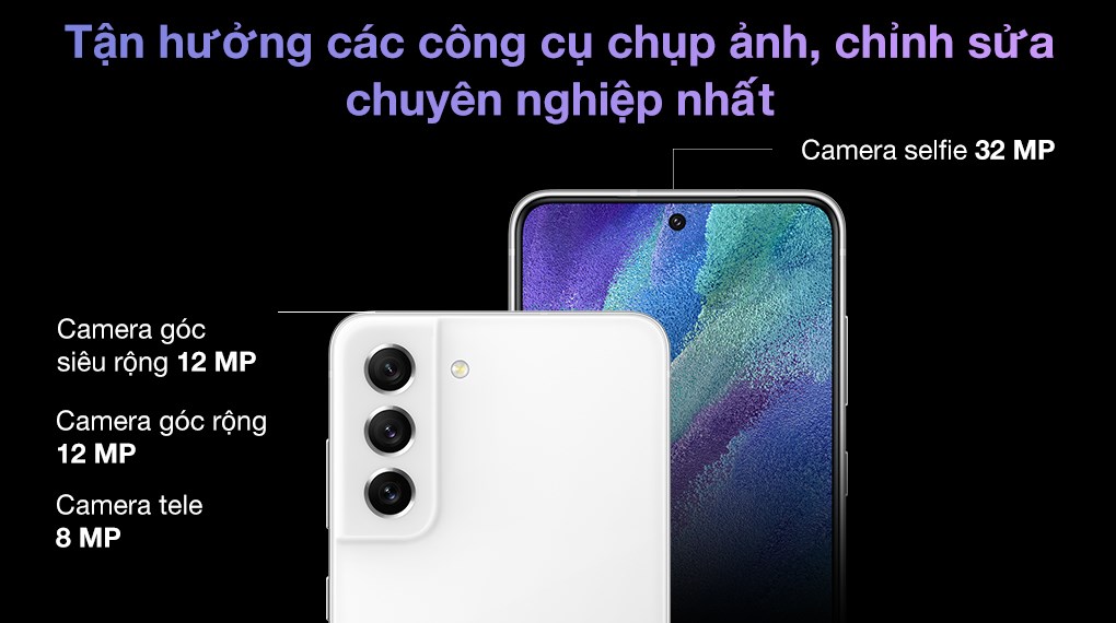 Điện thoại Samsung Galaxy S21 FE 5G  Hàng chính hãng, nguyên seal, MỚI 100%, Màn hình: 6.4" Super AMOLED, Camera sau: 12 MP 8 MP 12 MP, Camera trước: 32 MP, Chipset: Exynos 2100 , Pin: 4500mAh