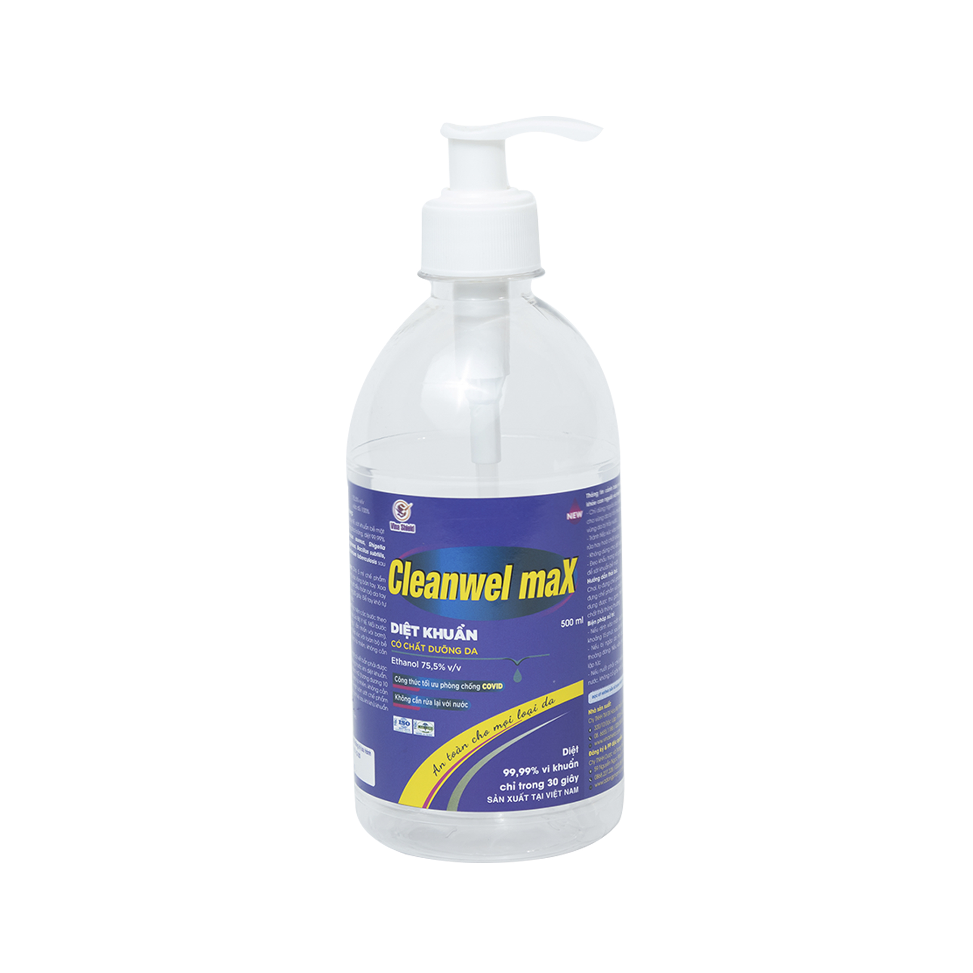 [HCM]Dung dịch sát khuẩn tay nhanh CLEANWEL MAX 500 ml