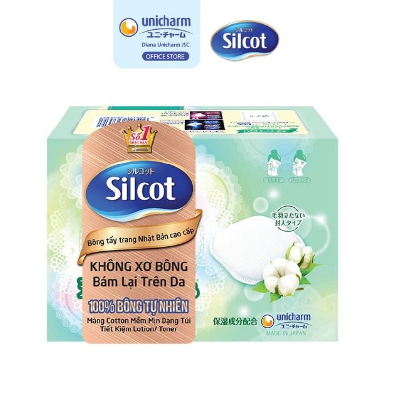 Bông tẩy trang cao cấp Silcot hộp 20 miếng