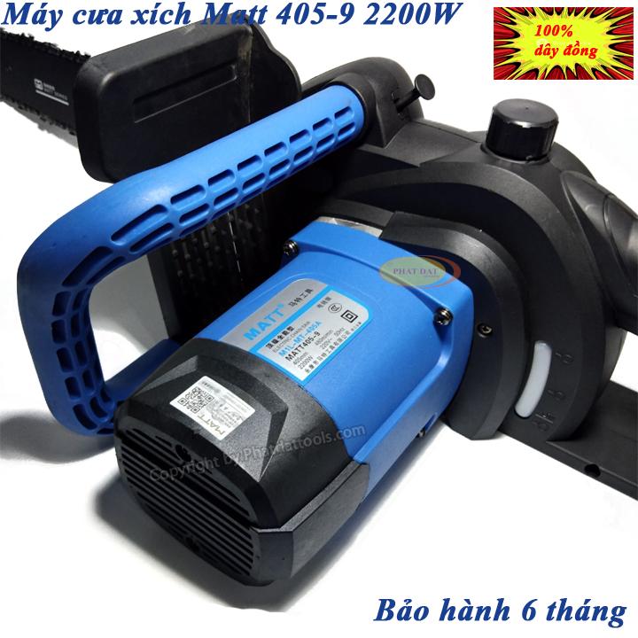 Máy Cưa Xích Dùng Điện MATT 405-9 Công Suất Lớn 2200W-BH 6 Tháng