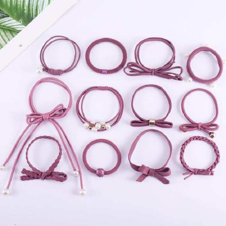 Hộp 12 Dây Cột Tóc Xinh Đẹp