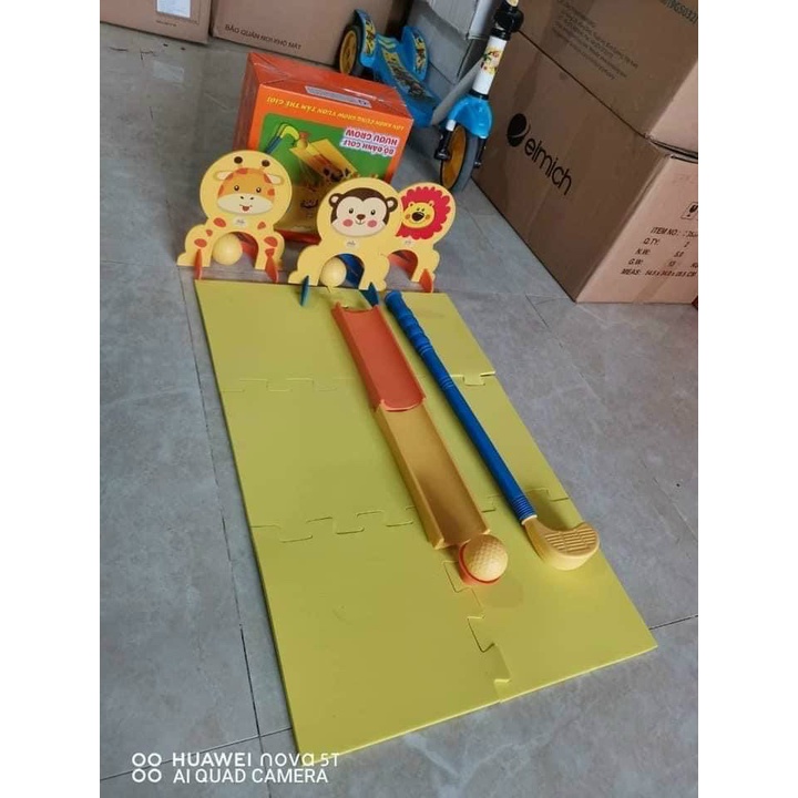 Bộ đồ chơi đánh golf hkm grow chuyên nghiệp dành cho bé vui chơi vận động - ngocken88