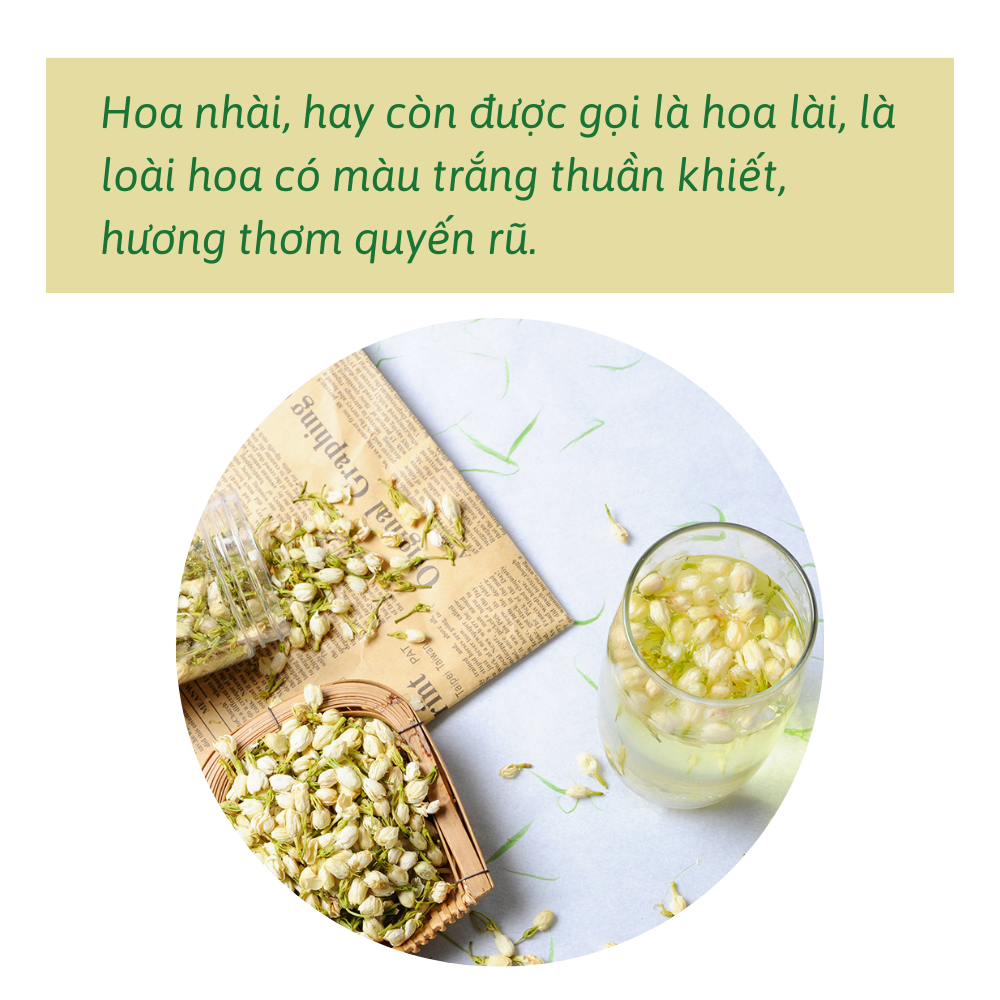 Hoa nhài trắng - trà hoa nhài sấy lạnh (20, 50gr)