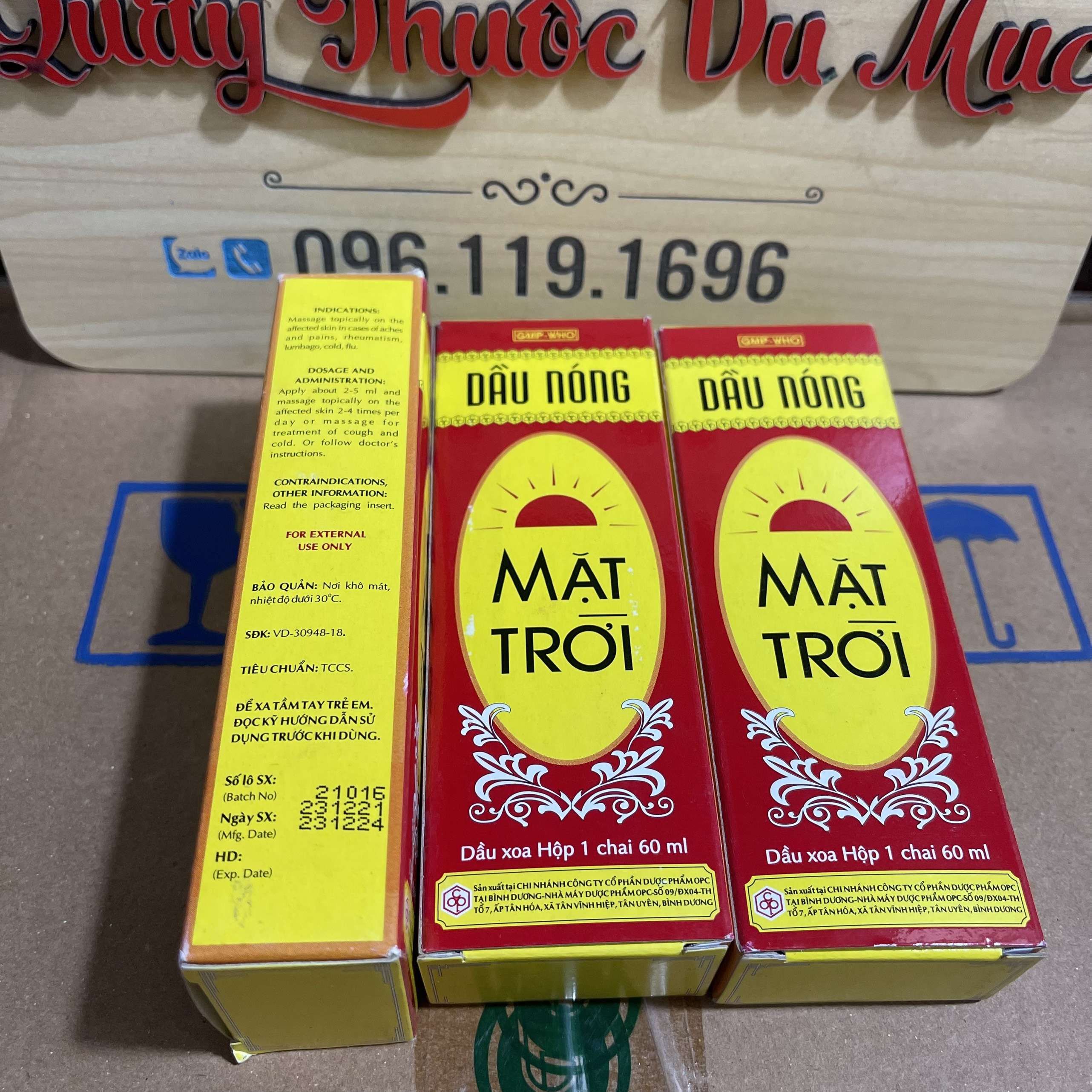 Dầu nóng mặt trời OPC - 60ml