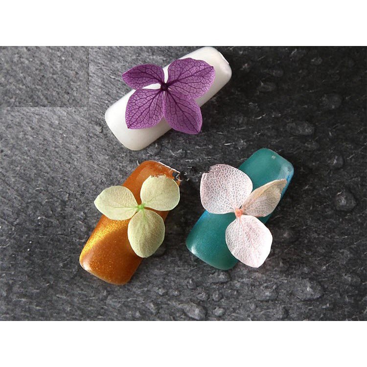 Hoa khô lụa cánh to trang trí móng, hoa khô lụa ẩn gel/bột MOON NAIL