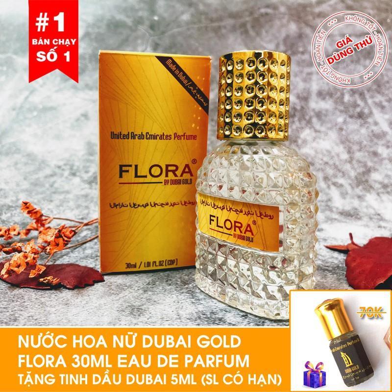 [Tặng tinh dầu Dubai ] Nước hoa nữ nội địa Dubai Gold Flora 30ml -Tặng tinh dầu Dubai 5ml Khuyến Mại Hôm Nay