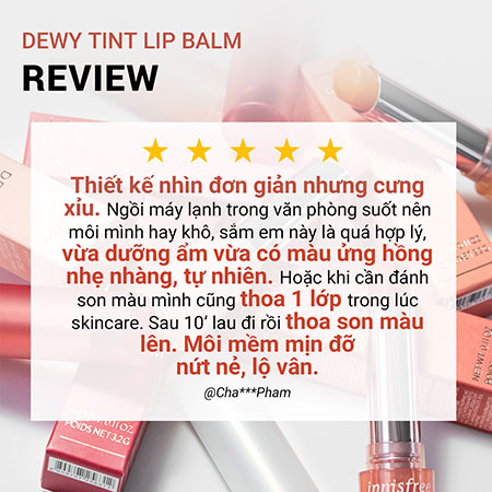 Son dưỡng Innisfree Glow Tint Lip Balm mẫu mới