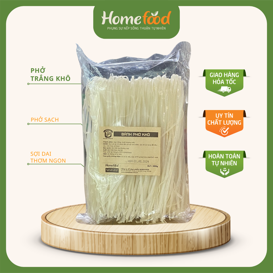 Phở khô trắng 500g/ Phở khô