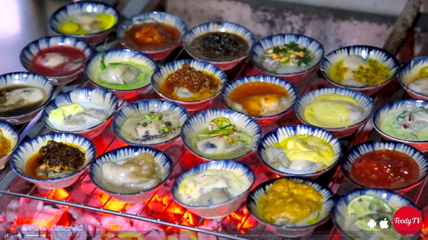 Chén hàu nướng, bèo cạn 30 cái