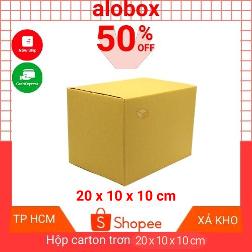 Carton packing box, gift wrapping paper carton, 20x10x10 cm, combo 10 cheap packing carton, express delivery city. Ho Chi Minh City-alobox
