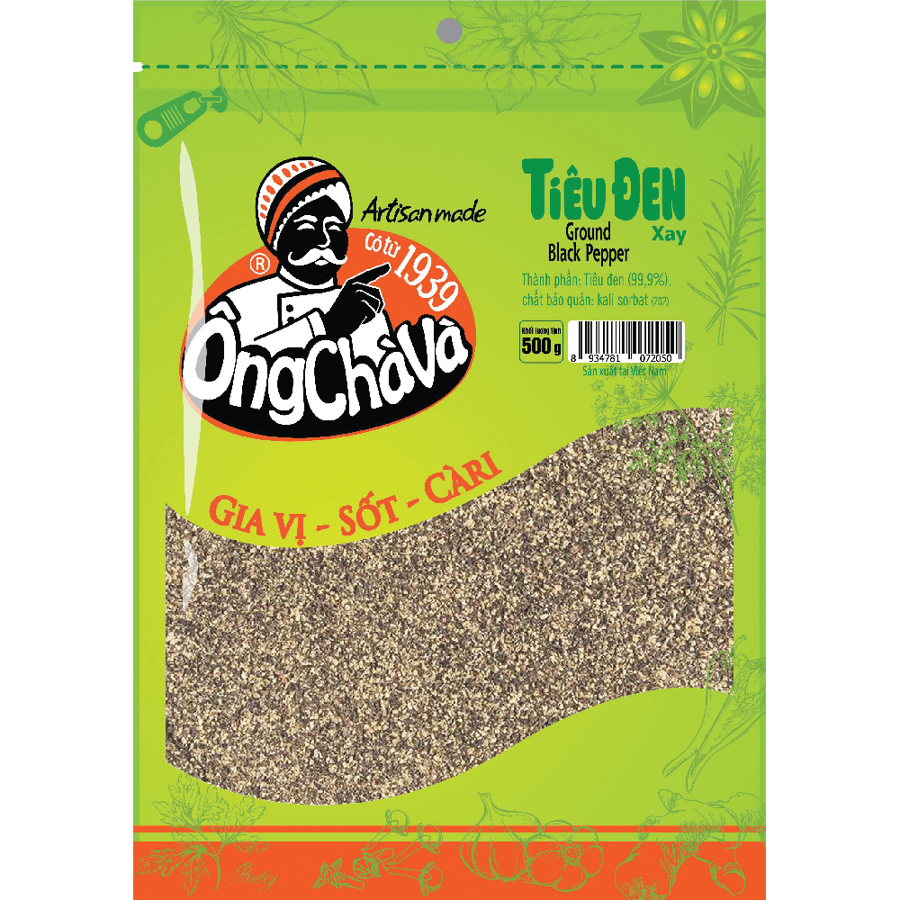 Ong Cha Va - Ground Black Pepper 500gr