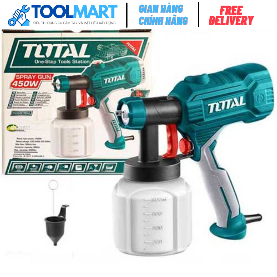 MÁY PHUN SƠN DÙNG ĐIỆN 450W TOTAL - TT3506 - Toolmart