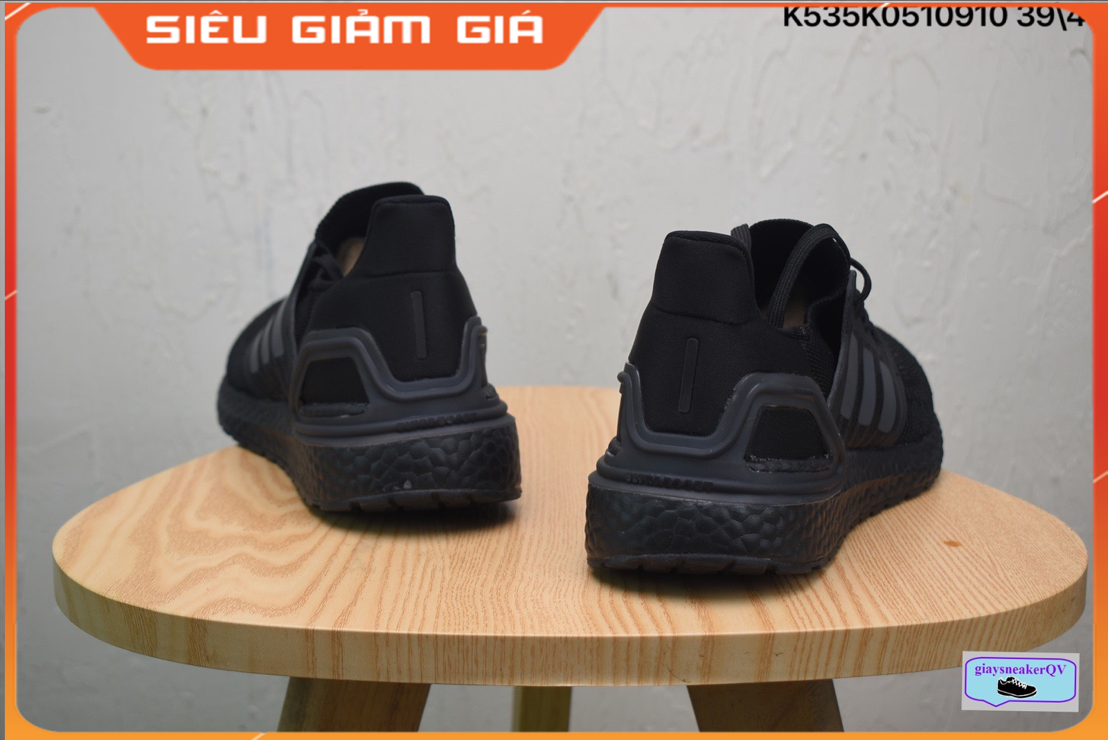 Giày Thể Thao Ultra Boost 6.0 Full Đen Dành Cho Nam Nữ