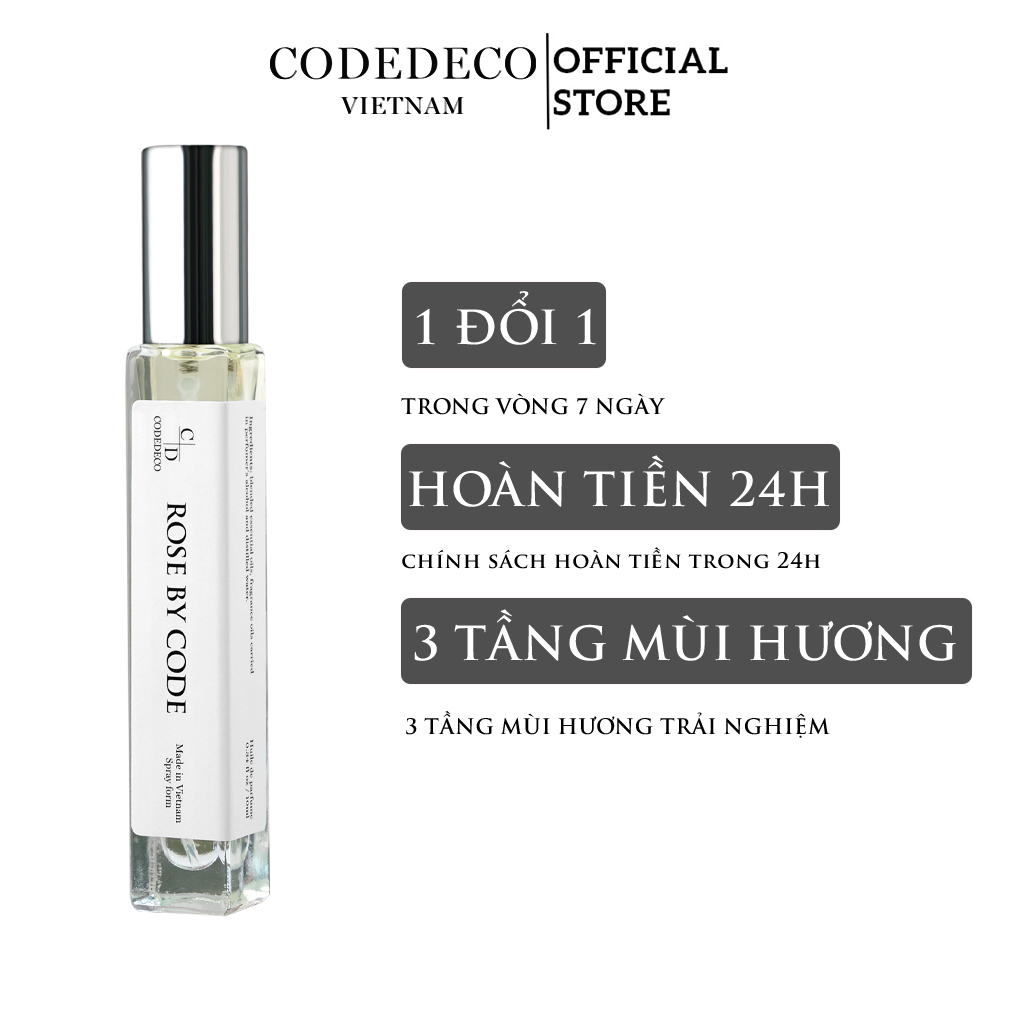 Tinh dầu nước hoa CODEDECO Rose By Code 10ml