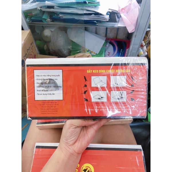2 miếng keo dính chuột HOÀNG GIA - Siêu dính (làm bằng gỗ)