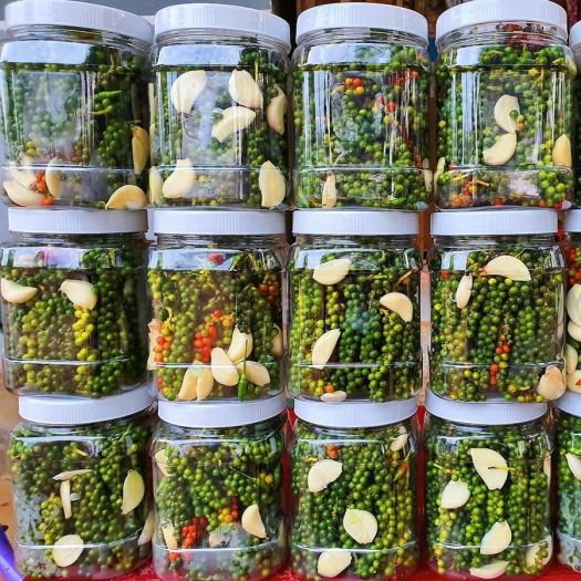 tiêu xanh ngâm mắm hũ 1kg
