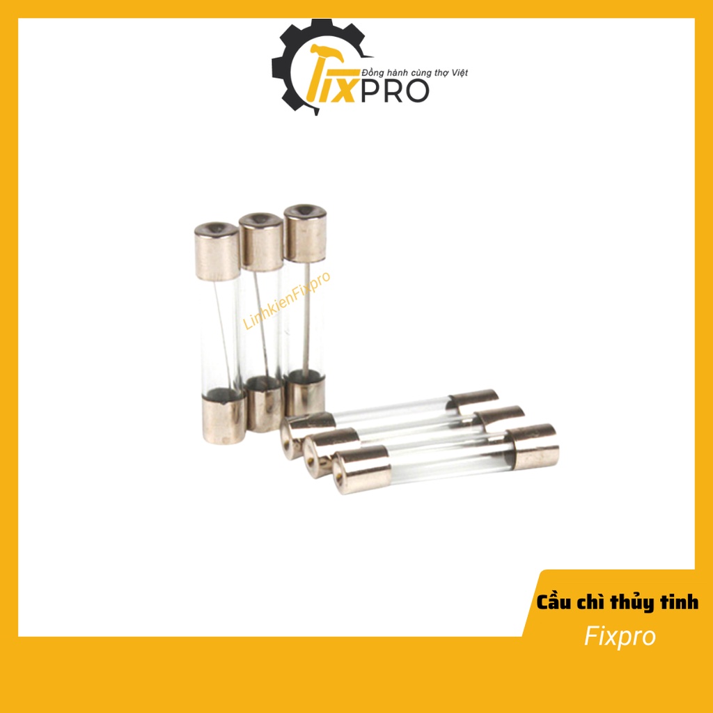 Cầu chì ống thủy tinh 8A 250V 5x20mm (túi 10 con)