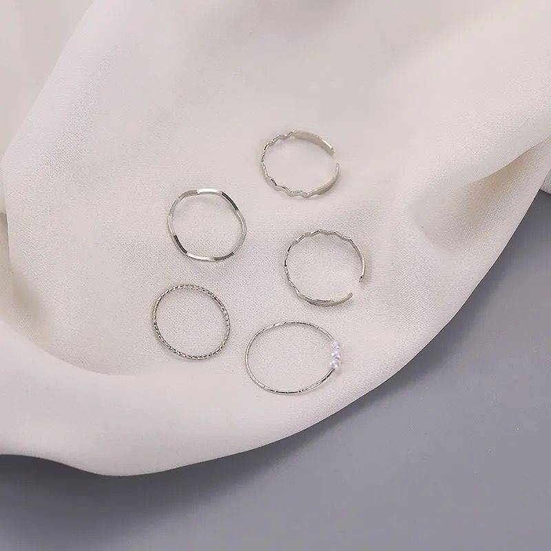 Set nhẫn Bell Mew 5 món phong cách vintage dịu dàng NHAN68