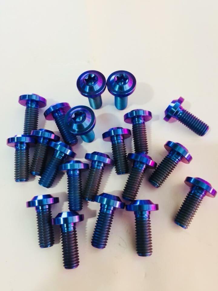 Ốc đĩa trước titanium g5 bộ 4 con