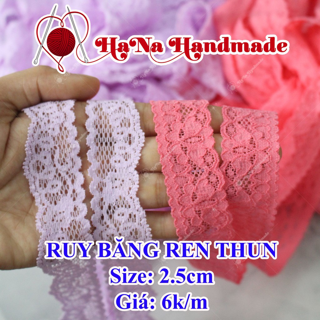 Ren thun trang trí sản phẩm handmade 6k/mét