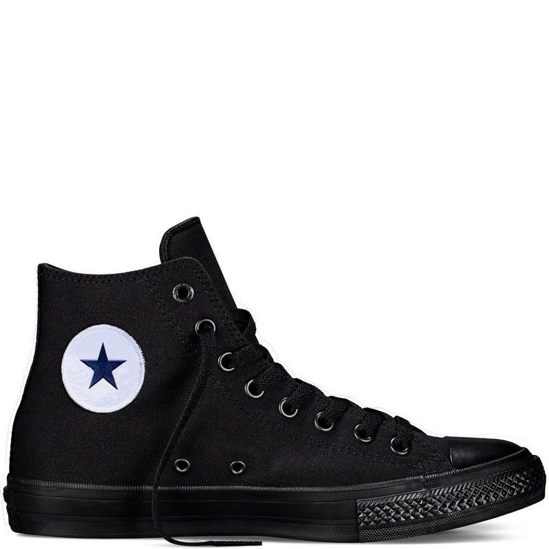 Giày Sneaker Nam Thời Trang CK2 Cổ Cao Màu Full Đen