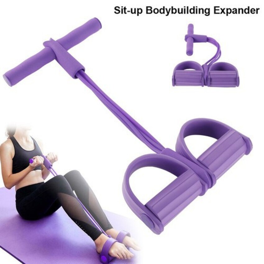 Dây kéo tập cơ bụng, dây 4 chun tập thể dục